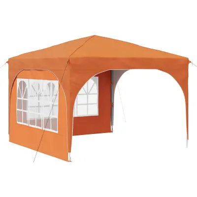 vidaXL Zložljivi šotor za zabave 290 x 290 x 245 cm Oranžna