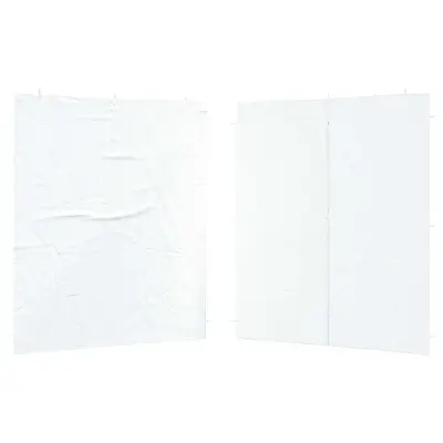vidaXL Stranska stena zabavnega šotora 2 pcs Bela 200 x 195 cm