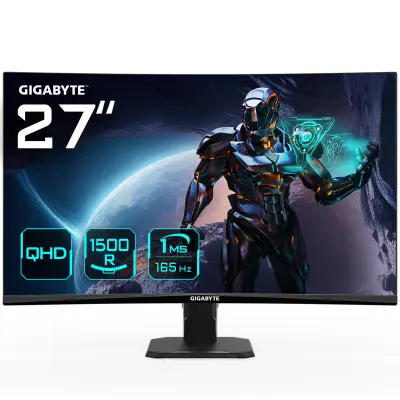 Obnovljeno - znaki rabe - GIGABYTE GS27QC EU1 27/VA QHD/165HZ/1ms/DP ukrivljen monitor