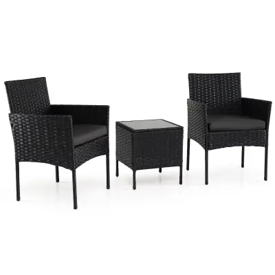 3-delni set vrtnega pohištva - 2 stola in miza