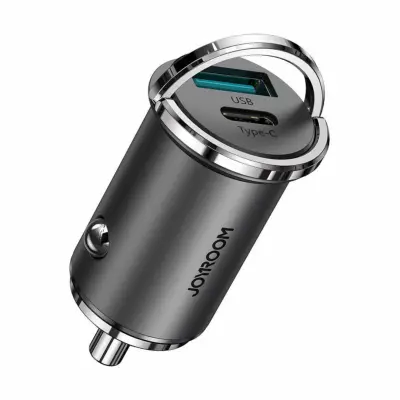 Joyroom polnilec avtomobilski 12V 24V 45W PD QC TipA TipC črn C-A35