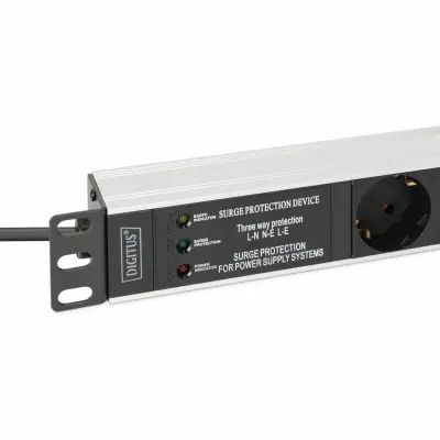 Digitus razdelilec rack 7x250V ALU prenapetostna zaščita filter DN-95441