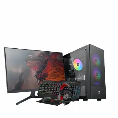 Gaming računalniški komplet RONIN LITE A34G, Ryzen 5 3400G, Radeon Vega 11, 16GB RAM, 500GB SSD, 24" FHD + Oprema, W11P