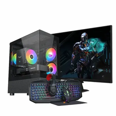 Gaming računalniški komplet SAMURAI A56X RX76, Ryzen 5 5600X, RX 7600, 32GB RAM, 1TB SSD, 27" FHD + Oprema, W11P