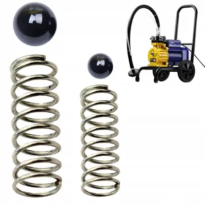 WK-SPR – Popravni Komplet Ventilov Airless Brizgalne Naprave | Volframove Kulice 7,88/12,25 mm, Vzmeti 13,77/14,20 mm Rosfix