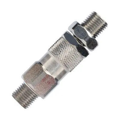 GZ 1/4"–GZ 1/4" Vrtljiva Spojnica – Nerjavno Jeklo, 400 bar | Stožec 60°, Za Airless Brizgalno Napravo