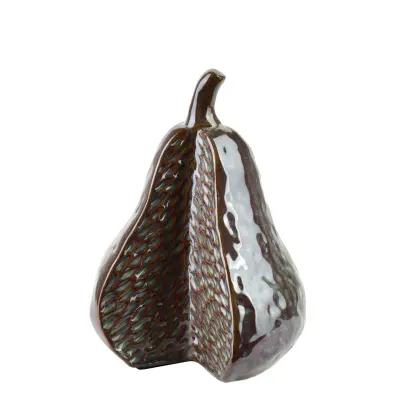 Dekorativna figura keramika Saggio Pear 12x11x16 cm sijajna 1 kos