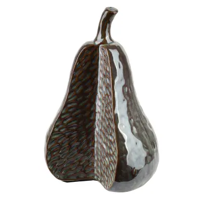 Dekorativna figura hruške keramika Saggio Pear 13x11x21 cm sijajna 1 kos