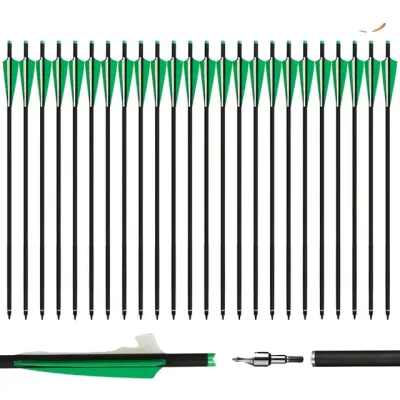 Ogljikovi puščice, mešan ogljikov material, odstranljiv puščični vrh, 24kos 20 palcev GN