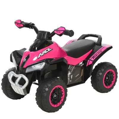 Quad ATV, Ride On, Dimenzije 67.5X38X44 cm, Podpira težo do 20 kg, Roza