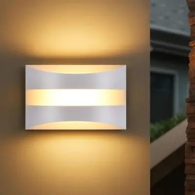 NETTLIFE Stenska stenska LED stenska bela notranja osvetlitev - Sodoben dizajn 3000 K, topla bela stenska osvetlitev 5 W