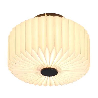 NETTLIFE stropna svetilka za dnevno sobo, vintage stropna svetilka - bela kuhinjska svetilka s papirnatim senčnikom, industrijski dizajn, G9