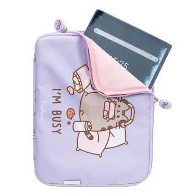 Pusheen, Ovitek za tablico 11" z motivom "I'm Busy", mehka notranjost proti praskam, Lavanda