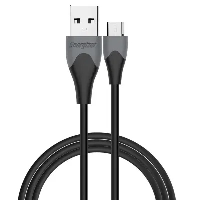 ENERGIZER, Kabel USB-A na Micro-USB 1,2 m Ultra prilagodljiv za pametni telefon in tablični računalnik, odporen, Črna