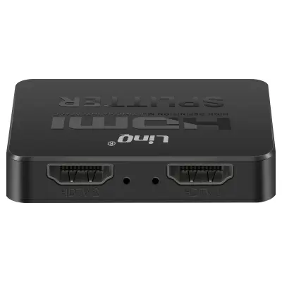LinQ, Razdelilnik HDMI 4K Ultra HD za 2 hkratna zaslona, Črna
