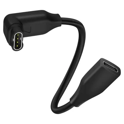 Adapter za polnjenje za Montre Connectée Garmin Polnilec USB-C za Garminovo uro, Črna