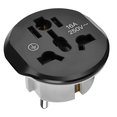Adapter za polnjenje Universal EU v UK / AU / ZDA / CN, Črna