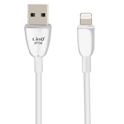 LinQ, Kabel USB v Lightning 3A, hitro polnjenje in sinhronizacija 1,2 m, Bela