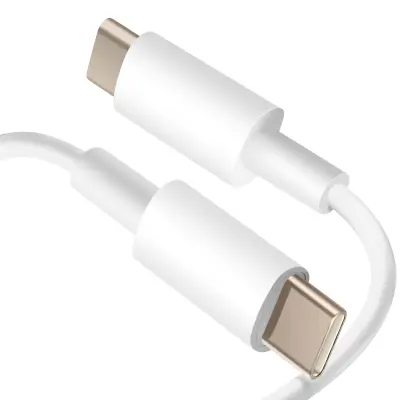 USB kabel na USB C 1m - polnjenje in prenos podatkov, Bela