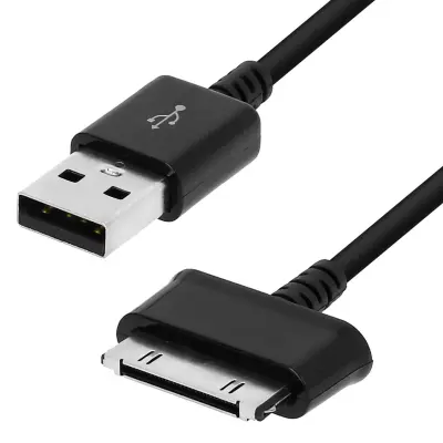 30-pinski Samsung kabel na USB-A za Galaxy Tab 1 / 2 / 3 / Note 10.1, Črna