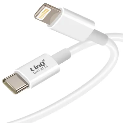LinQ, 20 W USB-C v Lightning kabel za iPhone in iPad, Bela