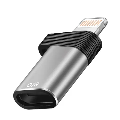 LinQ, OTG adapter USB-C na Lightning, hitrost 480Mbps, Srebrna