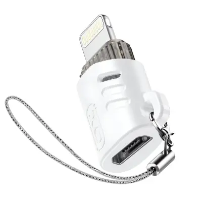 XO, Adapter za polnjenje Mikro USB na Lightning, Bela