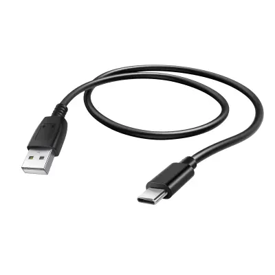Kabel USB na USB-C 2A, združljiv z Android Auto in Apple Carplay 0,5 m, Črna