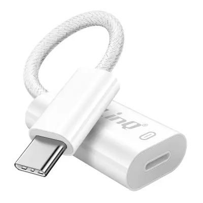 LinQ, Adapter za hitro polnjenje USB C na Lightning z močjo 60 W, Bela