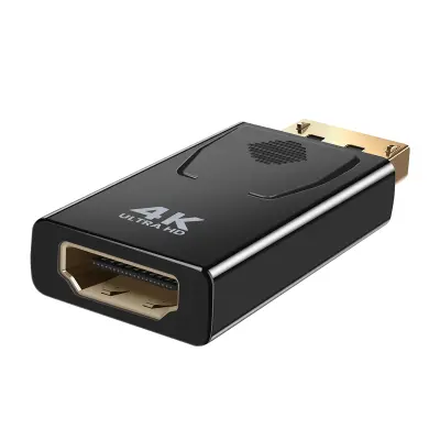 LinQ, Video adapter DisplayPort moški na HDMI ženski 4K Ultra HD kompakten, Črna