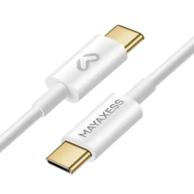 Mayaxess, Polnilni kabel za iPhone 17 USB-C / USB-C 1m, Bela
