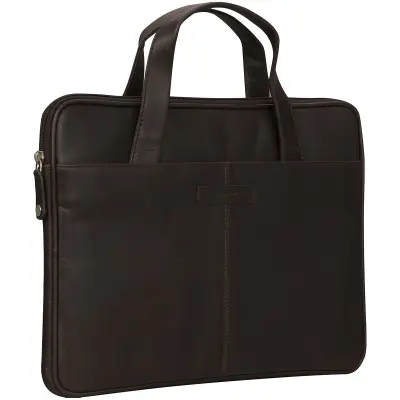 DBRAMANTE1928, 13-palčna torba za prenosni računalnik Silkeborg Collection 2nd Generation, Črna