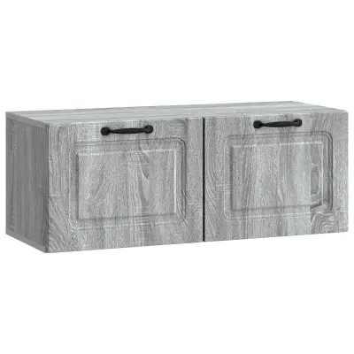 vidaXL Omarica za TV, ki jo lahko montiraš na steno Siva Sonoma