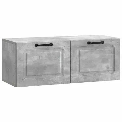 vidaXL Omarica za TV, ki jo lahko montiraš na steno Betonsko siva