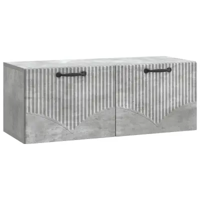 vidaXL Omarica za TV, ki jo lahko montiraš na steno Betonsko siva