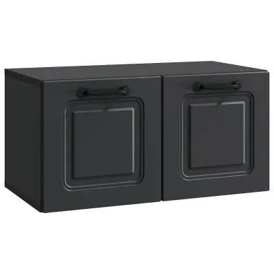 vidaXL Omarica za TV, ki jo lahko montiraš na steno Črna