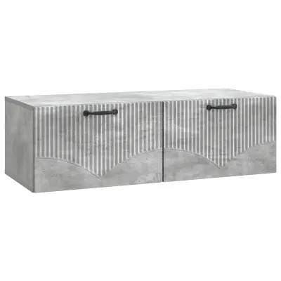 vidaXL Omarica za TV, ki jo lahko montiraš na steno Betonsko siva