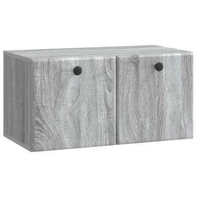 vidaXL Omarica za TV, ki jo lahko montiraš na steno Siva Sonoma