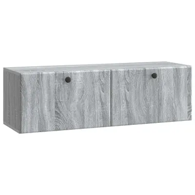 vidaXL Omarica za TV, ki jo lahko montiraš na steno Siva Sonoma