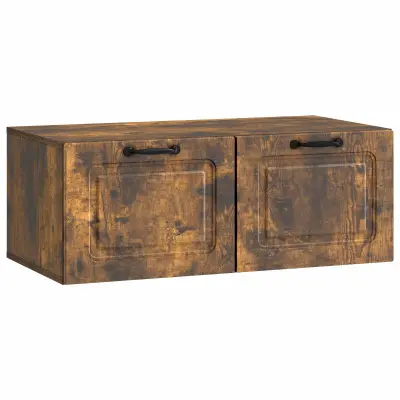 vidaXL Omarica za TV, ki jo lahko montiraš na steno Dimljen hrast