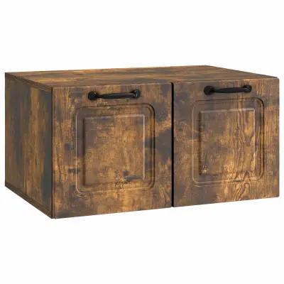 vidaXL Omarica za TV, ki jo lahko montiraš na steno Dimljen hrast