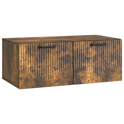 vidaXL Omarica za TV, ki jo lahko montiraš na steno Dimljen hrast