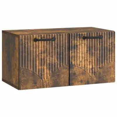 vidaXL Omarica za TV, ki jo lahko montiraš na steno Dimljen hrast