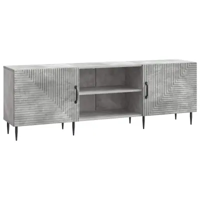 vidaXL TV omarica Betonsko siva 150 x 31 x 50 cm Inženirski les