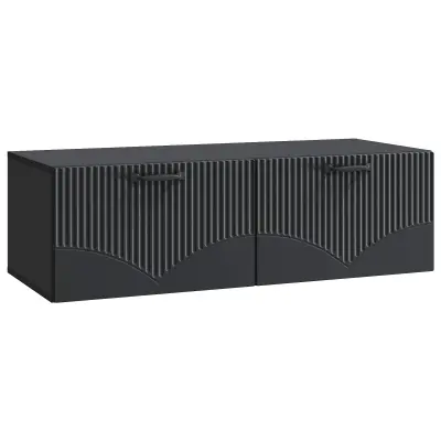 vidaXL Omarica za TV, ki jo lahko montiraš na steno Črna