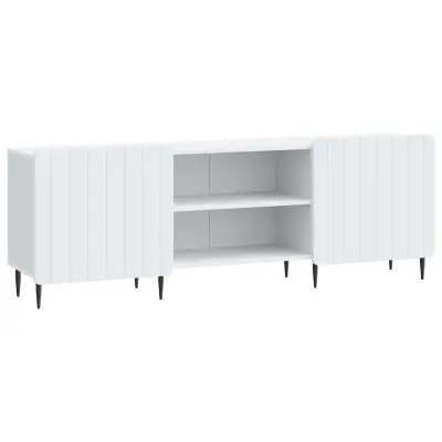 vidaXL TV omarica Bela 150 x 31 x 52 cm Inženirski les