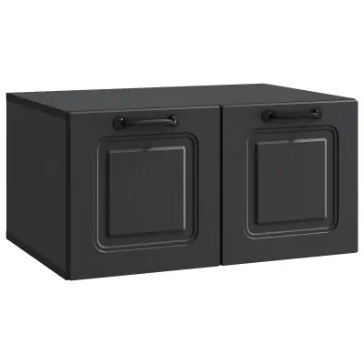 vidaXL Omarica za TV, ki jo lahko montiraš na steno Črna