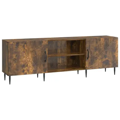 vidaXL TV omarica Dimljen hrast 150 x 31 x 50 cm Inženirski les