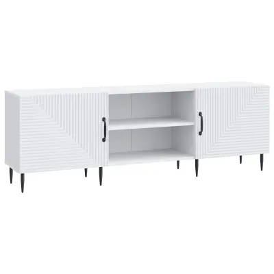 vidaXL TV omarica Bela 150 x 31 x 50 cm Inženirski les
