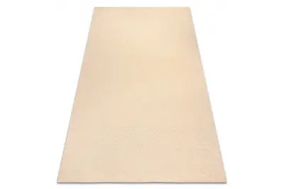 Volnena preproga TEXTURA 488.07.LA100 OSTA - Vzorec tkanja, strukturna krem 200x300 cm